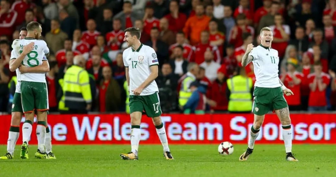 Ireland’s victory in Wales three years ago was their last significant away win (Nigel French/PA)