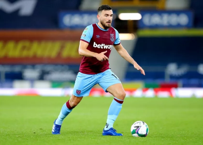 Celtic have approached West Ham over a potential loan move for Robert Snodgrass (Alex Livesey/PA)