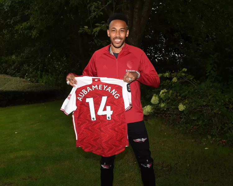 Pierre-Emerick Aubameyang is donating his Arsenal shirt to the Museum of London (Stuart MacFarlane/Arsenal FC/Getty Images/PA)