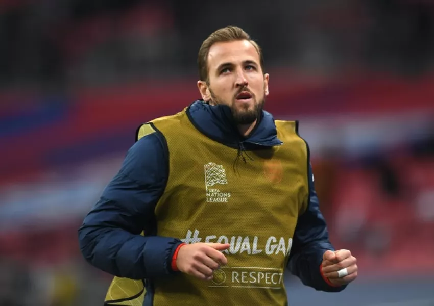 Harry Kane started the game against Belgium on the bench (Neil Hall/PA)