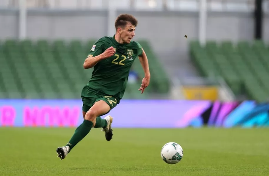 Jayson Molumby made is senior Republic of Ireland debut against Finland in September (Niall Carson/PA)