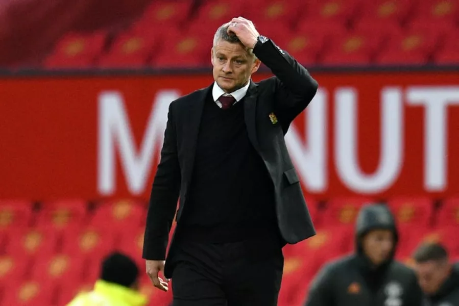 Manchester United manager Ole Gunnar Solskjaer was left with more questions over the direction of his side (Oli Scarff/PA)