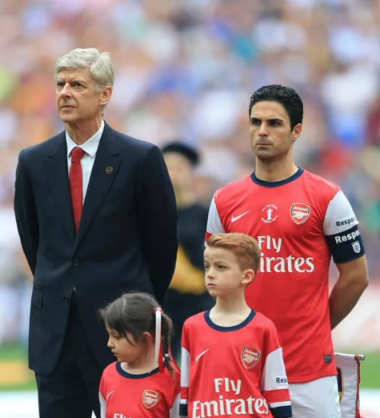 Arteta was Arsenal captain under Arsene Wenger. (Nick Potts/ PA)