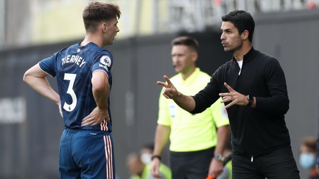Mikel Arteta Hopeful Kieran Tierney Can Be Cleared To Face Manchester City