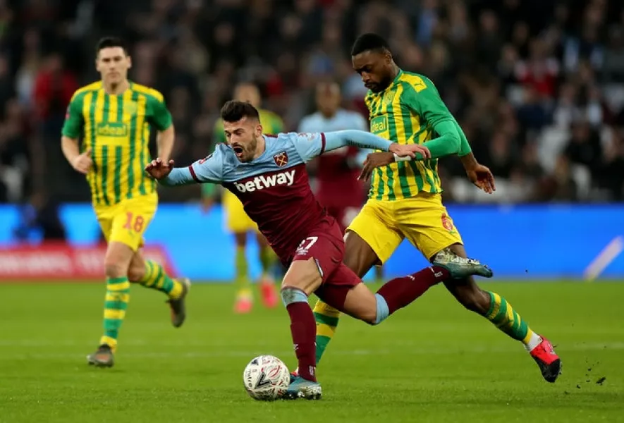 West Ham striker Albian Ajeti could be off to Celtic (Bradley Collyer/PA)