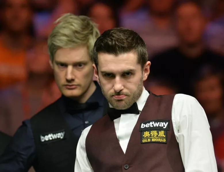Mark Selby beat Neil Robertson despite a late wobble (Anna Gowthorpe/PA)