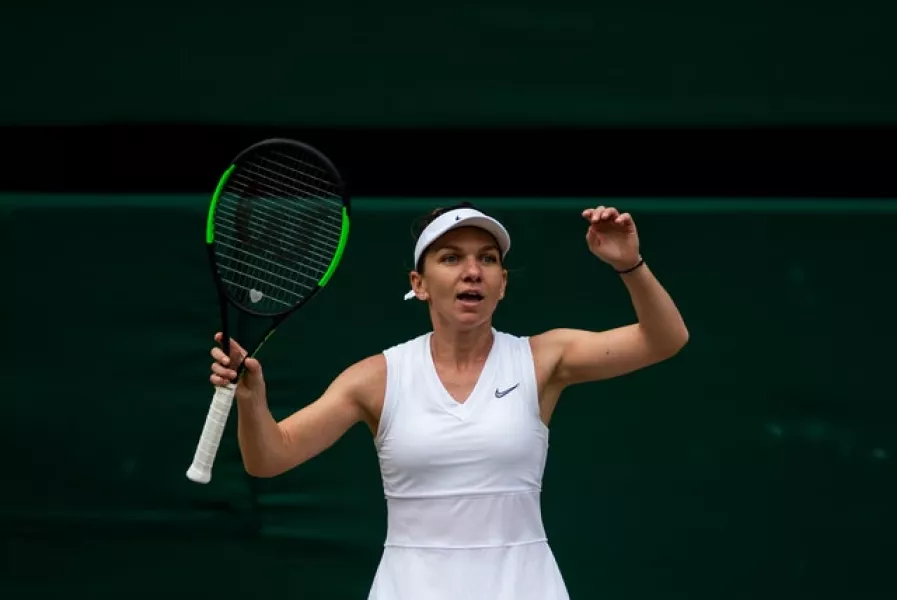 Former world number one Simona Halep secured victory on her return to the WTA tour (Steven Paston/PA)