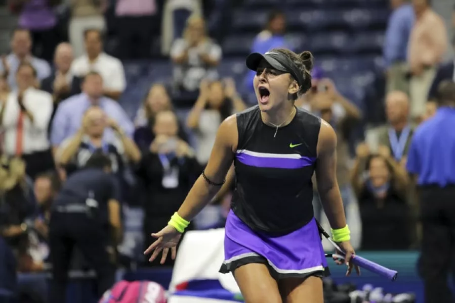 Bianca Andreescu beat Serena Williams in straight sets in last year’s final (AP Photo/Charles Krupa, File)