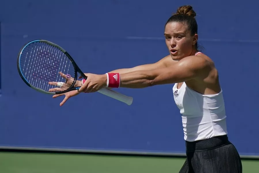Maria Sakkari looks frustrated during her loss to Serena Williams (Seth Wenig/AP)