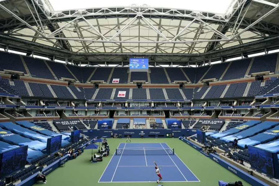 Empty stands at the vast Arthur Ashe Stadium will be a feature of this year’s tournament (AP Photo/Frank Franklin II)