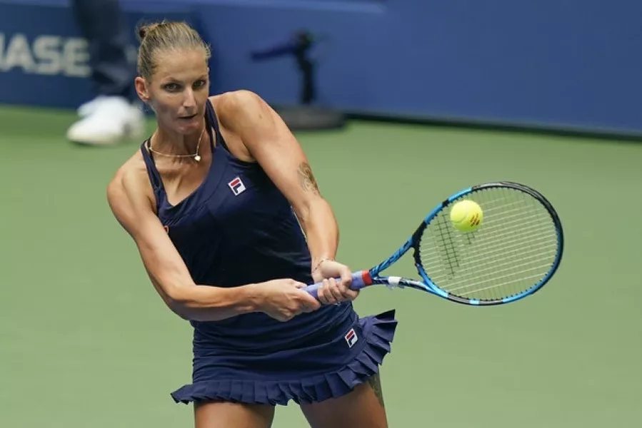 Karolina Pliskova booked her place in round two (Frank Franklin/AP)