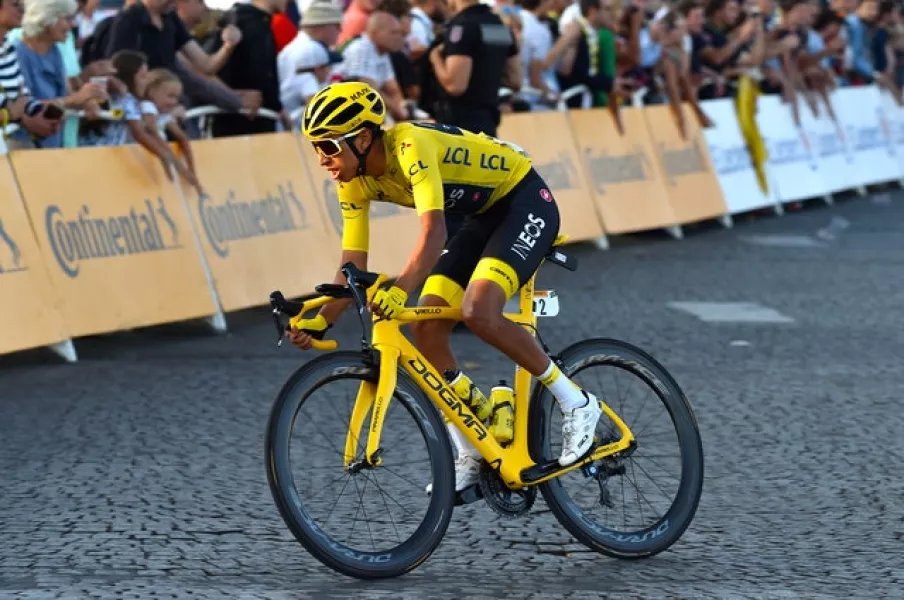 Egan Bernal won the Tour de France last summer (Pete Goding/PA)