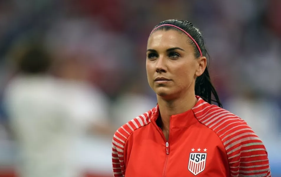 Alex Morgan insisted there was no place for homophobia in football (John Walton/PA)