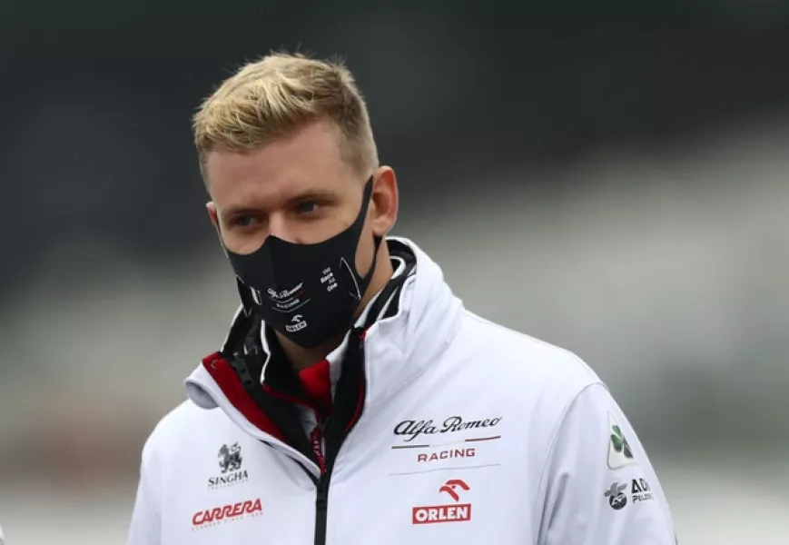The weather denied Mick Schumacher a practice outing (Matthias Schrader/AP)