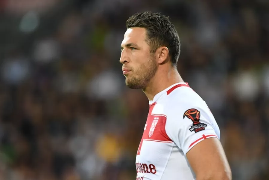 Sam Burgess, shown in his England rugby league strip, was given a coaching role with South Sydney after his playing career ended (NRL Imagery/PA)