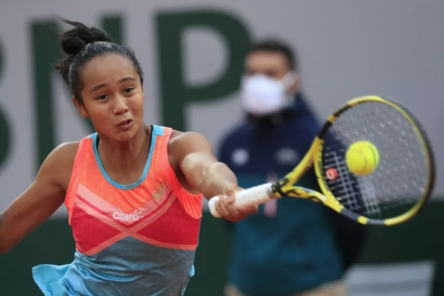 Leylah Fernandez gave notice of her potential against Petra Kvitova (Michel Euler/AP)