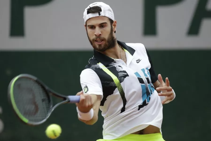 Karen Khachanov will take on Novak Djokovic next (Alessandra Tarantino/AP)