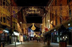 Christmas Lights Switched On In Dublin City Centre