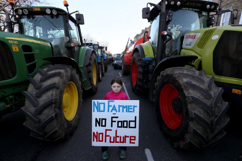 Farmers Protest In Dublin As Minister Defends Climate Targets