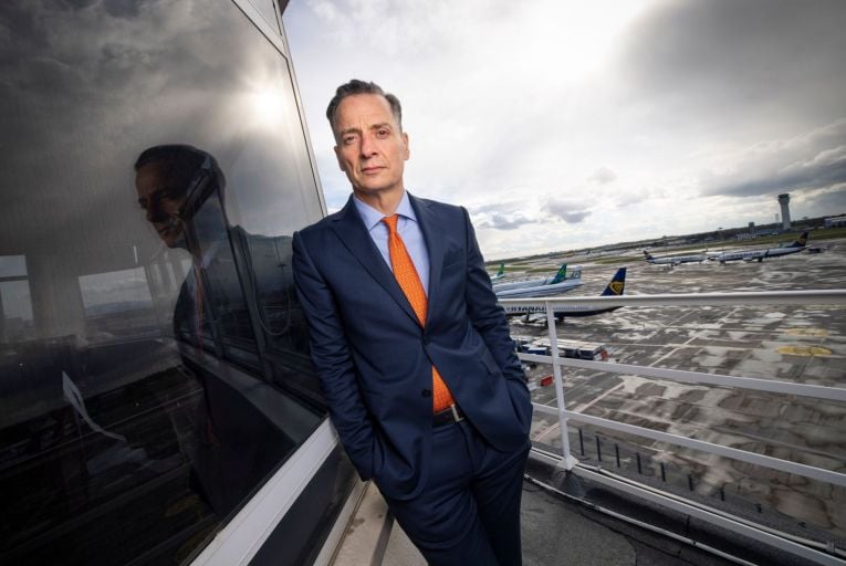 Dalton Philips, the chief executive of DAA, told a government minister he felt ‘strongly’ that airports should be ‘entirely apolitical locations’. Picture: Fergal Phillips