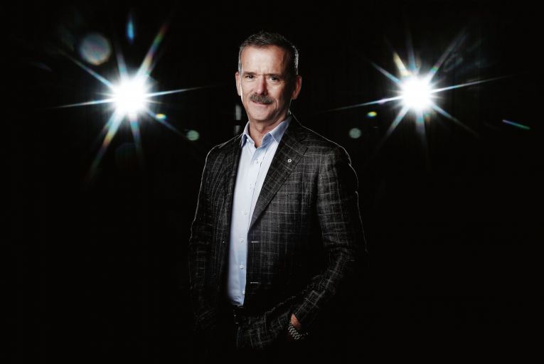 The urbane spaceman: Chris Hadfield shows his star quality