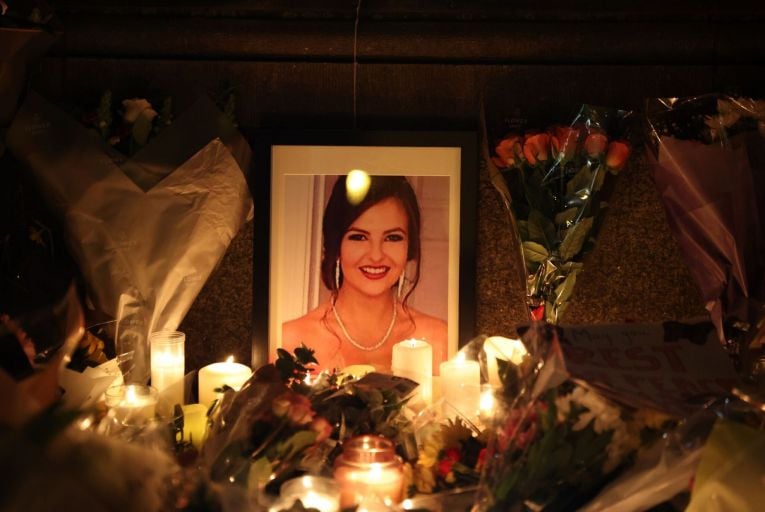 ‘Vigils, flowers, candles, prayers, music and moments of silence are clear indicators of public sorrow and support for the Murphy family and friends. And of outrage that her assault and death could occur in a public place in daylight.’ Picture: Sam Boal/RollingNews.ie
