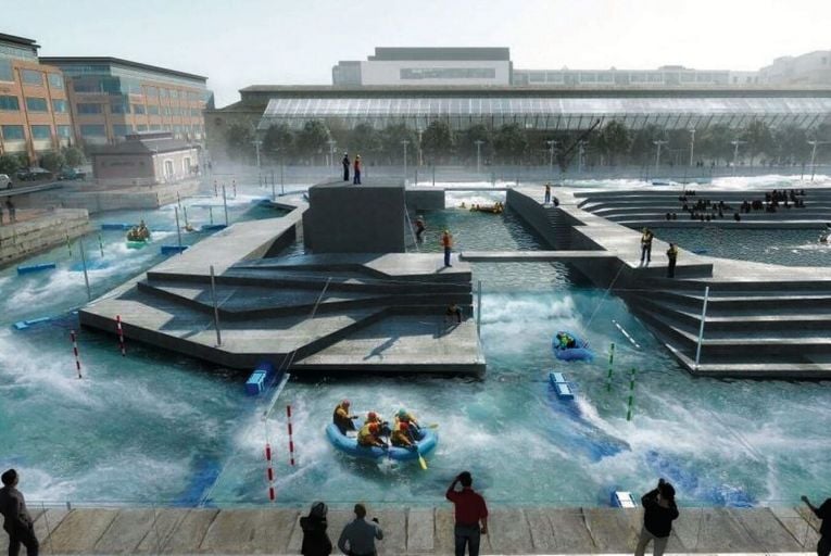 ‘In theory, there are many valid benefits to the project; it would drive increased footfall into the north Docklands, support a new ecosystem of water sports activities along the Liffey and provide a valuable new local amenity for residents’ 