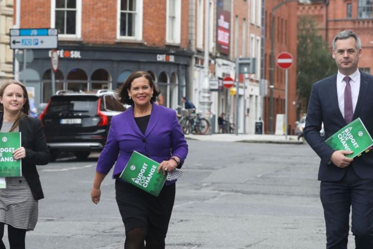 Mairéad Farrell TD, Mary Lou McDonald, the Sinn Féin leader, and Pearse Doherty, the party’s finance spokesman: Doherty claimed the budget did little to tackle big issues such as housing and the cost of living. Picture: Rollingnews.ie