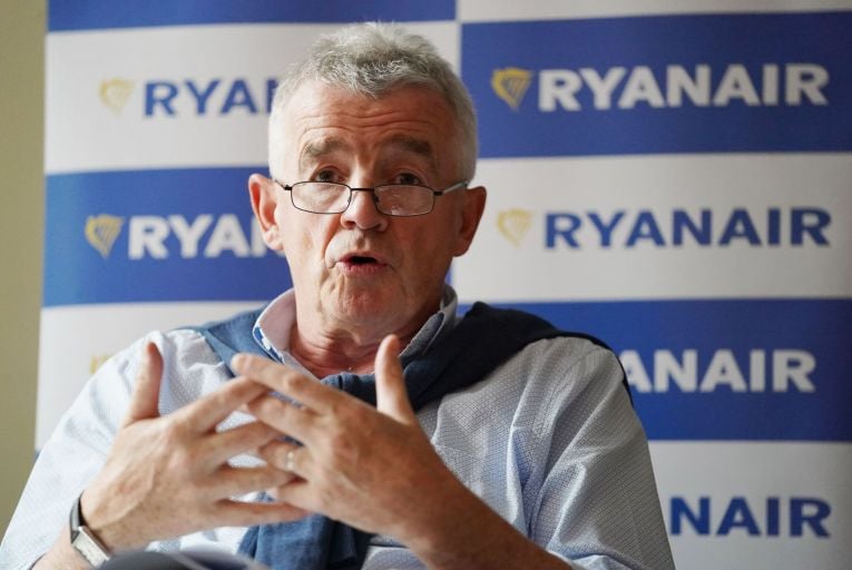  If Ryanair’s business is getting back to normal, so too is Michael O’Leary, its combative chief executive, who having spent much of the last 18 months picking a fight with public health doctors and the government, was back on the more familiar terrain of hauling business partners and competitors over the coals. Picture: PA Images.
