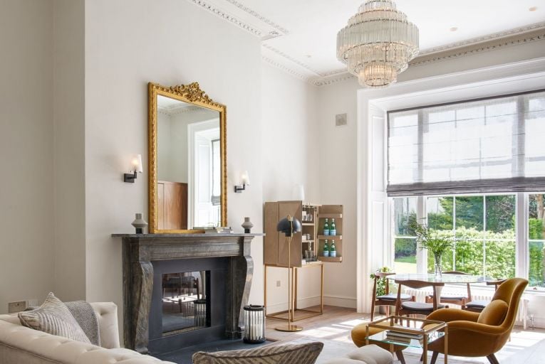 The living room in a CA Design show house at 12 Pembroke Road in Dublin: Photo: Barry Murphy