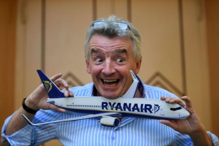 Michael O’Leary: ‘I don’t care what they call the aircraft, as long as people are buying our low fares.’ Picture: Getty