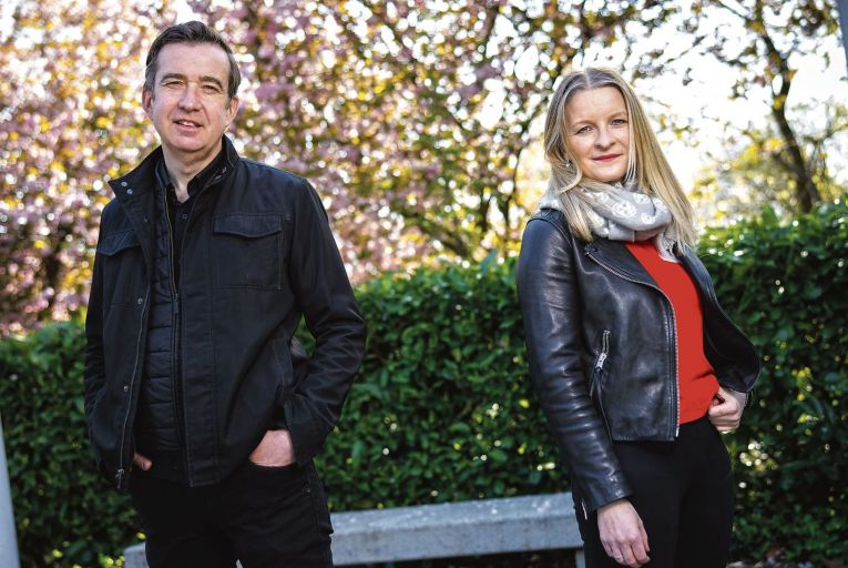 Mark Little and Áine Kerr of Kinzen: work consisted of briefings to state officials five days a week: Fergal Phillips
