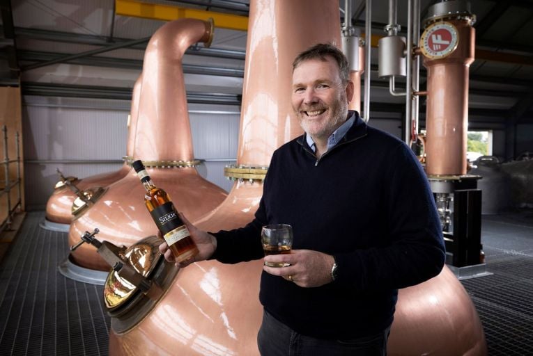 James Doherty, founder of Sliabh Liag Distillers, in the new distillery in Ardara, Co Donegal. Picture: Joe Dunne