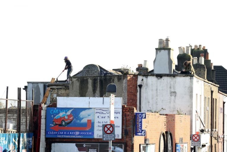 An eviction of squatters took place at 24-25 Prussia Street last week. Picture: Rollingnews.ie 