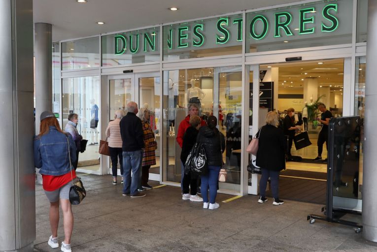 Dunnes Stores in Belfast. In the company’s accounts for 2020, the directors noted that ‘Covid-19 is having a material impact on the operations of our business’.  Picture: Brian Lawless/PA