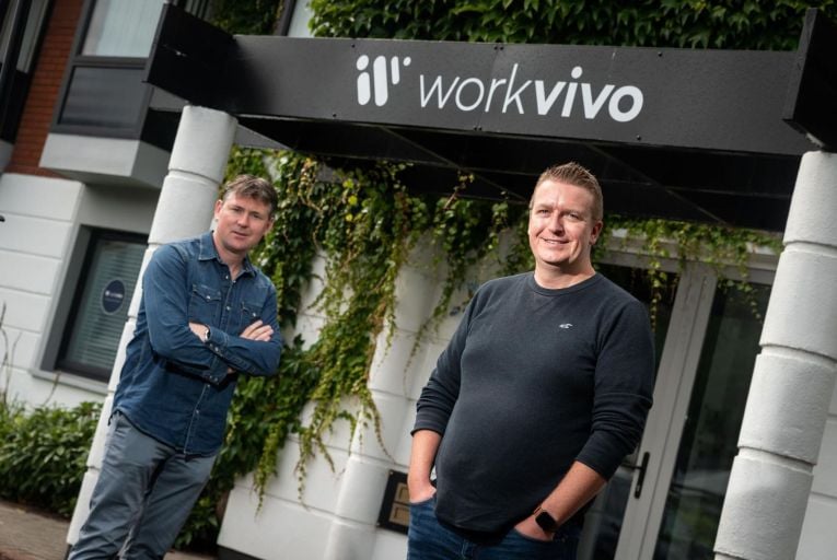 John Goulding and Joe Lennon, the founders of Workvivo which is one of the fastest-growing companies in the area of employee engagement. Picture:John Allen