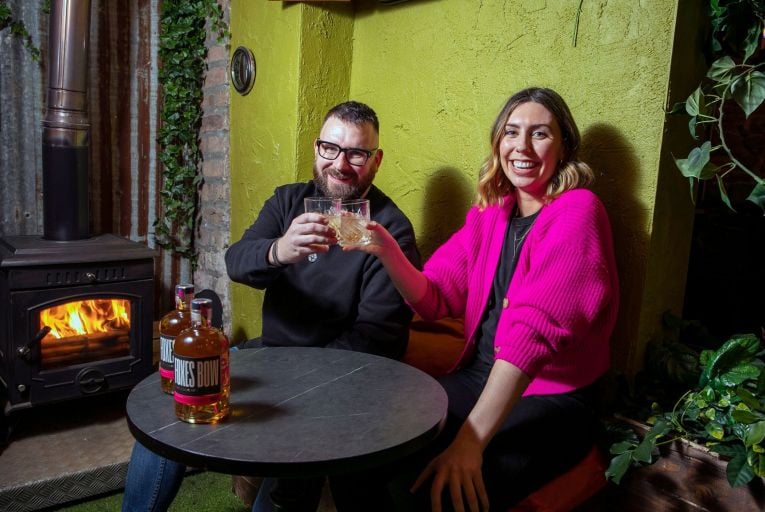Tony Foote and Alice Carroll, co founders of Foxes Bow Whiskey in Limerick. ‘Irish whiskey sales only make up 1 per cent of whiskey sales in China at the moment so there is a huge opportunity.’ Picture: Arthur Ellis