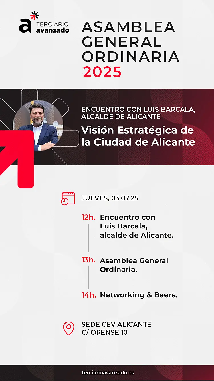 Asamblea General Ordinaria. Encuentro con Luis Barcala, alcalde de Alicante. 