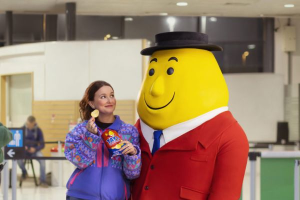 Mr Tayto Welcomes Arrivals At Dublin Airport With A Bag Of Tayto