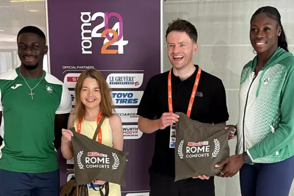 Spar Competition Winner Meets Irish Athletics Stars In Rome