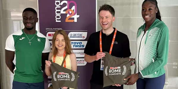 Spar Competition Winner Meets Irish Athletics Stars In Rome