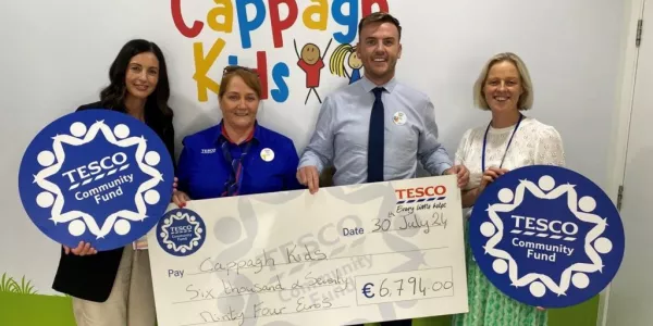 Tesco Ireland Presents Over €6,000 To Cappagh Kids