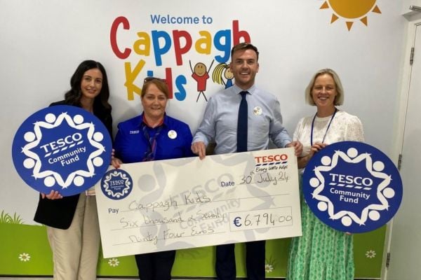 Tesco Ireland Presents Over €6,000 To Cappagh Kids