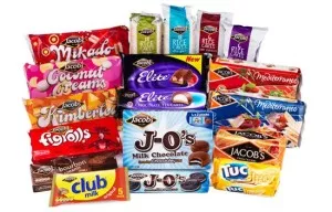 A selection of Jacobs biscuits brands