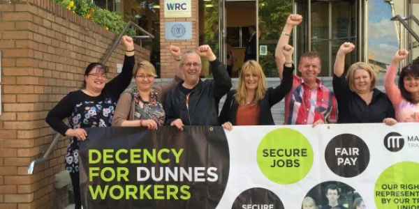 Dunnes Workers Welcomes 12% Pay Increase