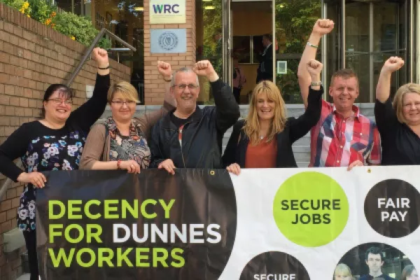 Dunnes Workers Welcomes 12% Pay Increase