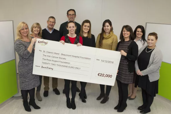 Keelings Raises Almost €22,000 In Aid Of Charity