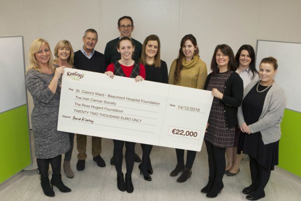 Keelings Raises Almost €22,000 In Aid Of Charity
