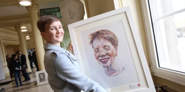 'Brilliantly Executed Study' Wins Laois Student Top Prize At Texaco Children's Art Competition