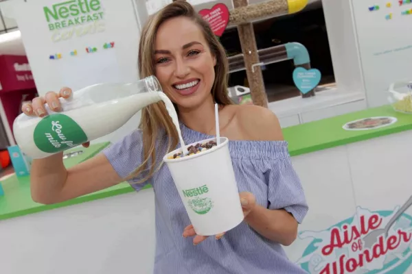 Model Danielle Moyles Launches Nestlé's Cereal Pop-Up